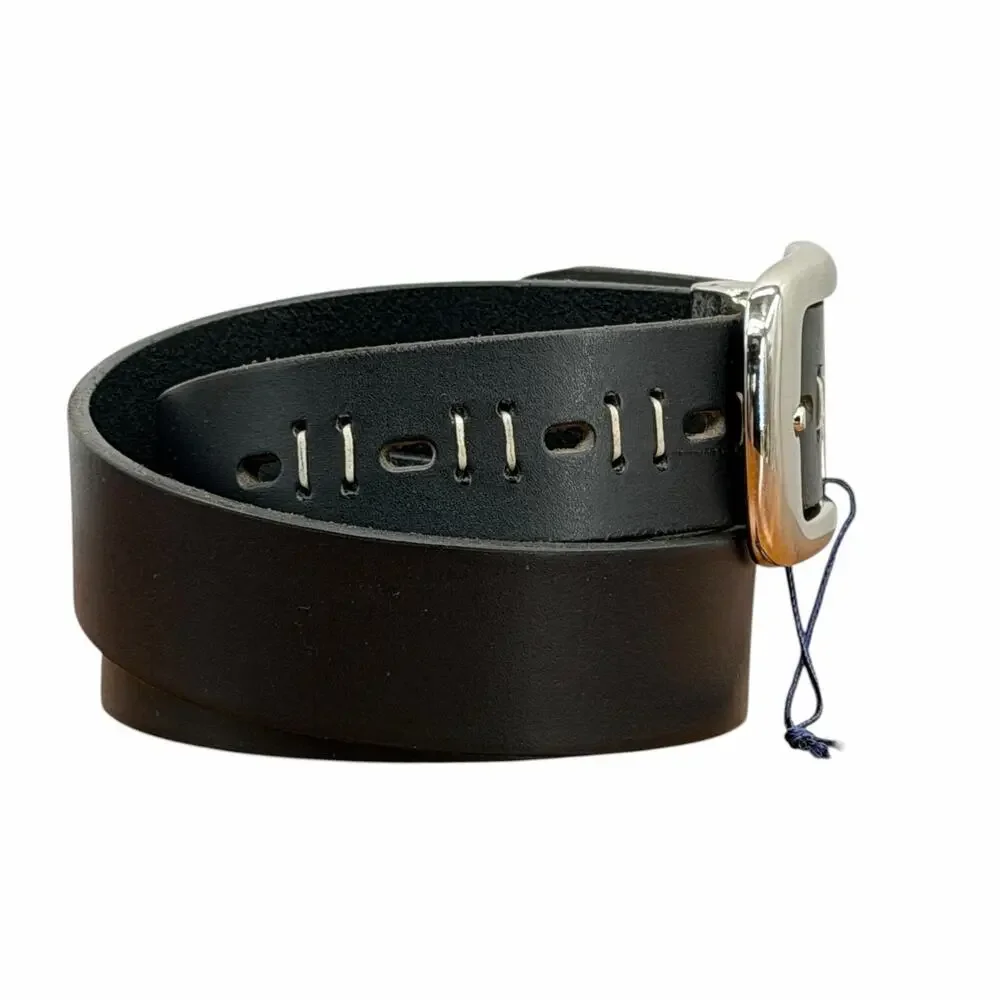 Allen Solly Dress Leather Belt Mens M Black Office Professional Classic Modern